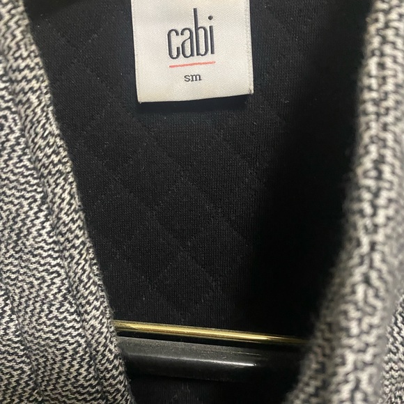 CAbi Quilted Moto Jacket Herringbone With Asymmetric Zipper - size Small - Picture 7 of 10